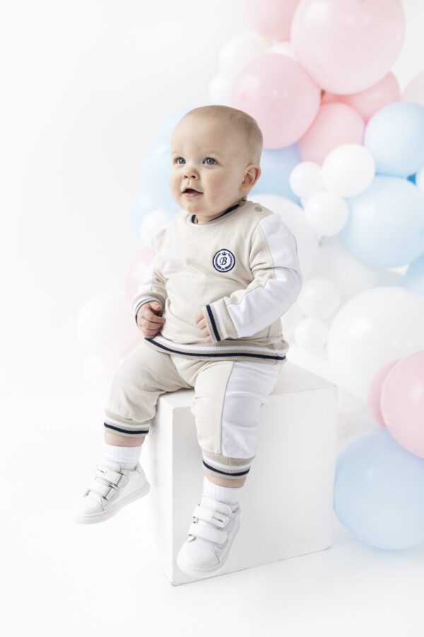 Blues Baby Brussels Beige Jog Set 2242