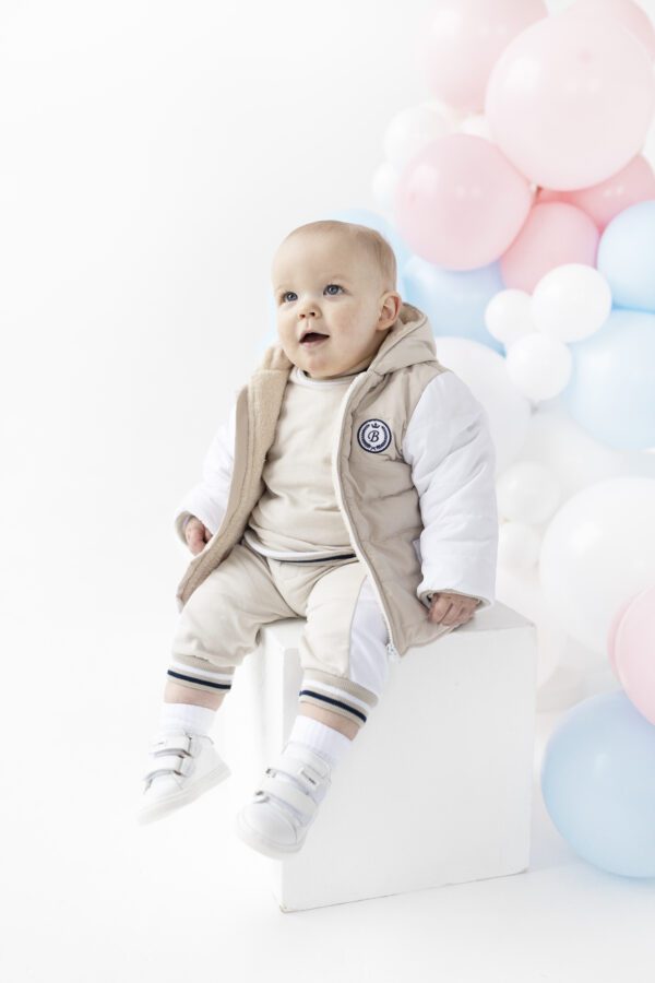 Blues Baby Brussels Beige Jog Set 2242 - Image 2