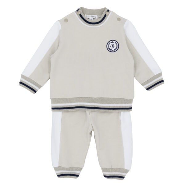 Blues Baby Brussels Beige Jog Set 2242 - Image 4