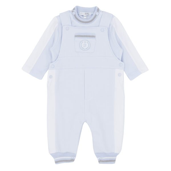Blues Baby Brussels Blue Dungaree Set 2245