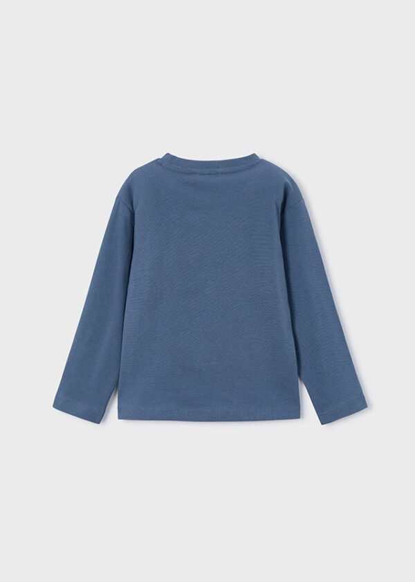 Mayoral Blue Long Sleeve T-Shirt 173 - Image 4