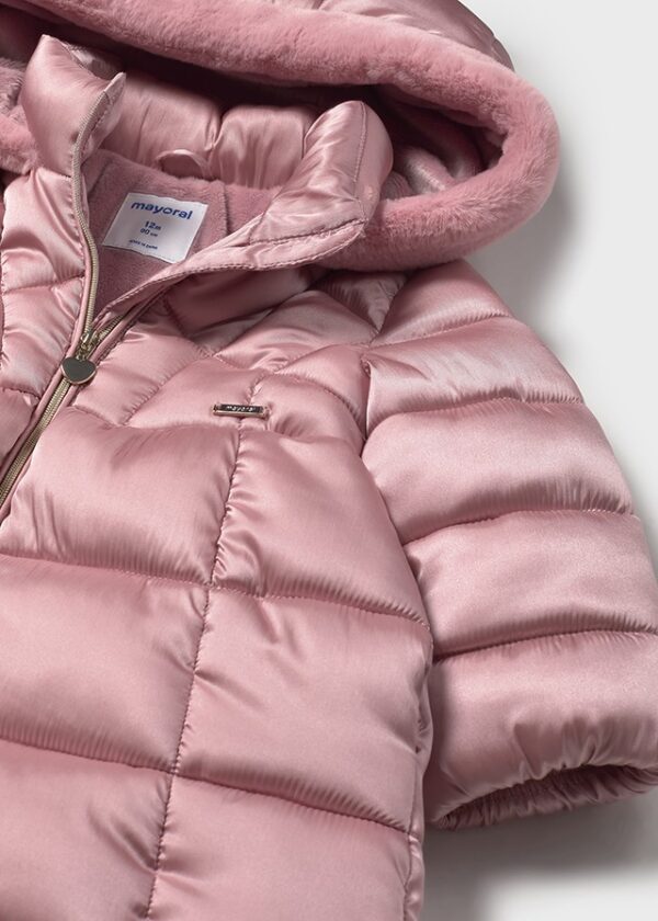 Mayoral Toddler Pink Coat 2436 - Image 2