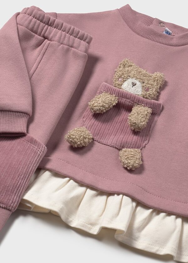Mayoral Toddler Pink Tracksuit 2843 - Image 2