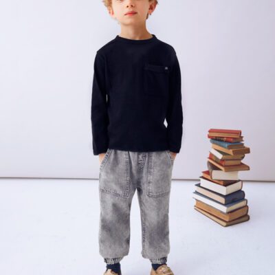 Mayoral Navy Long Sleeve T-Shirt 4082