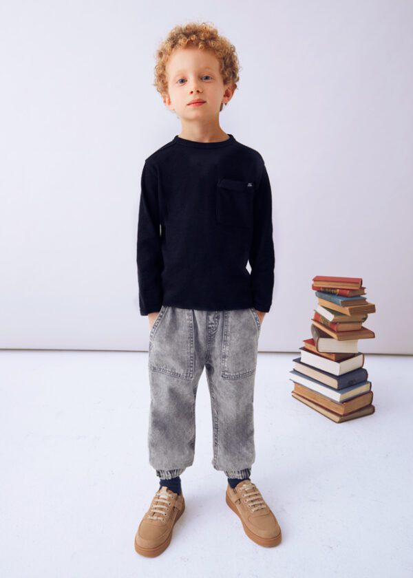 Mayoral Navy Long Sleeve T-Shirt 4082