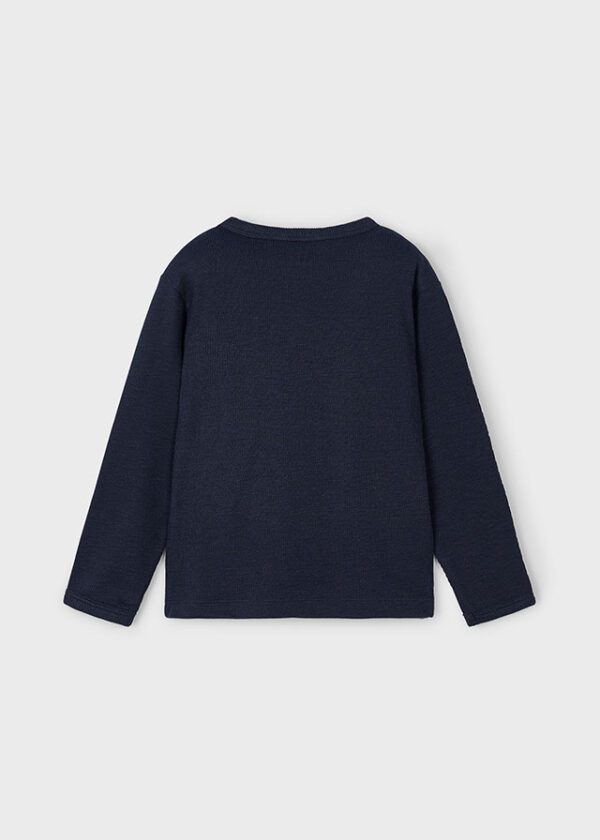 Mayoral Navy Long Sleeve T-Shirt 4082 - Image 6