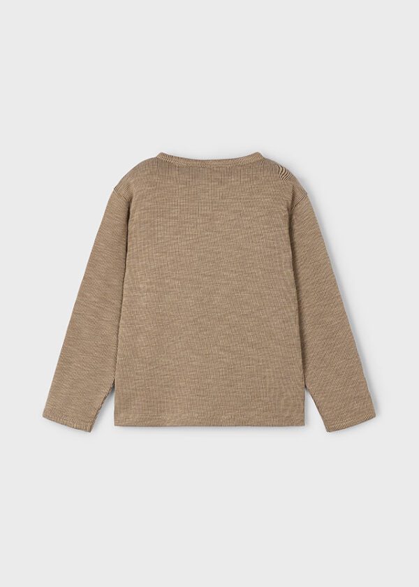 Mayoral Beige Long Sleeve T-Shirt 4082 - Image 6