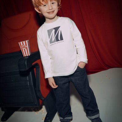 Mayoral Cream Long Sleeve T-Shirt 4086