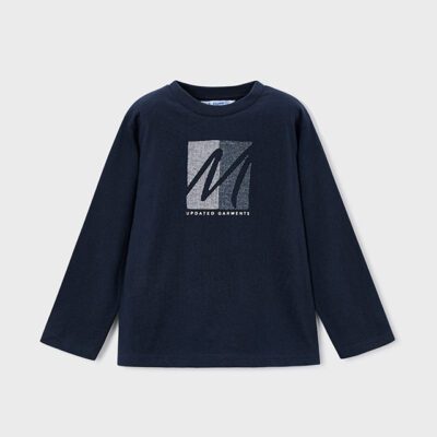 Mayoral Navy Long Sleeve T-Shirt 4086