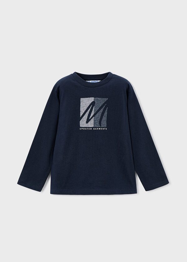 Mayoral Navy Long Sleeve T-Shirt 4086