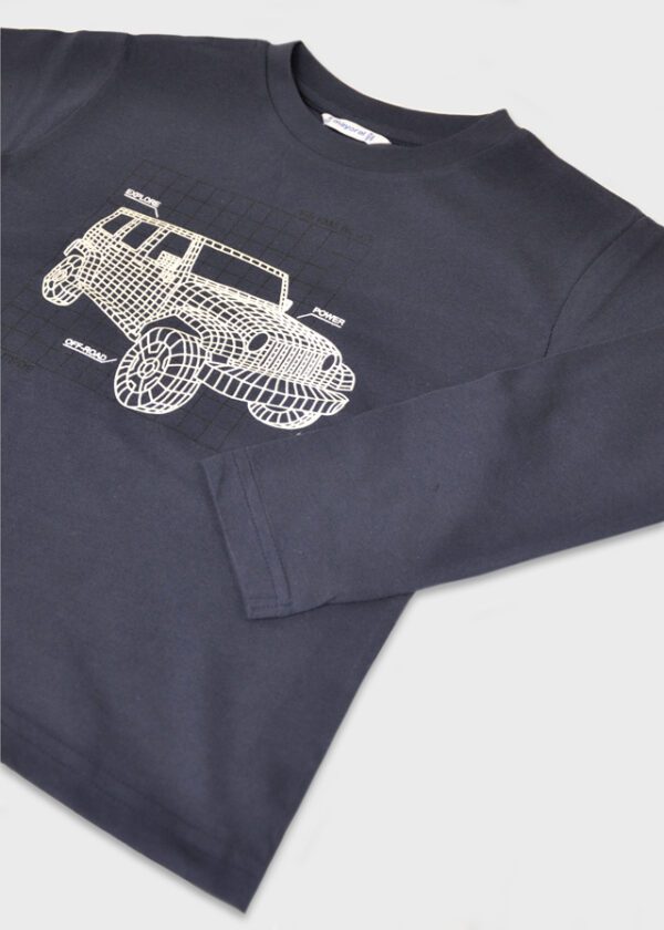 Mayoral Blue Glow in the Dark T-Shirt 4088 - Image 2