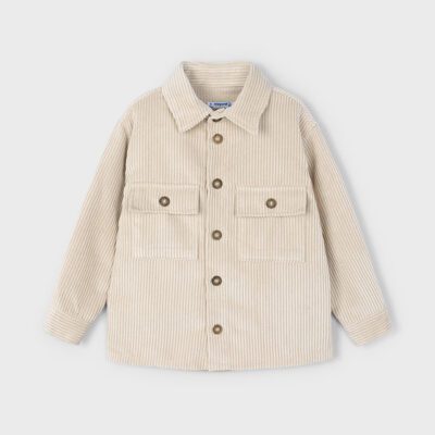 Mayoral Beige Cord Overshirt 4124
