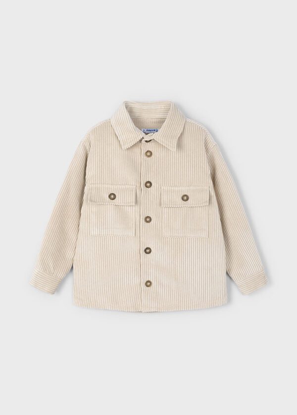 Mayoral Beige Cord Overshirt 4124