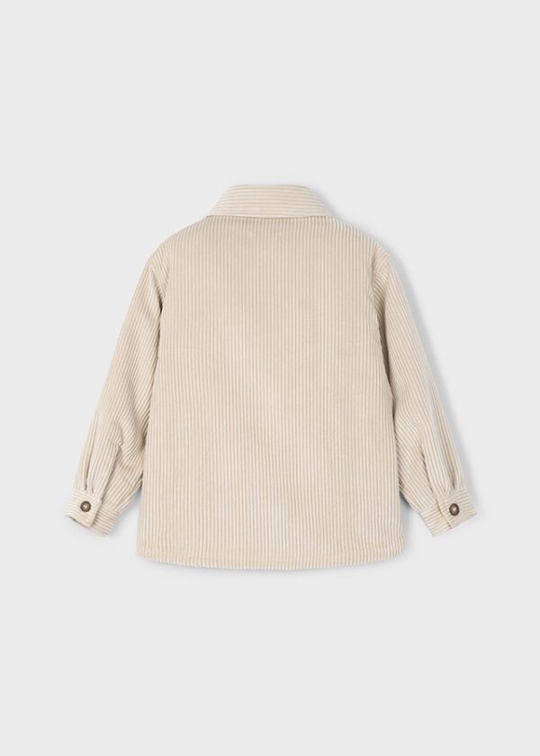 Mayoral Beige Cord Overshirt 4124 - Image 3
