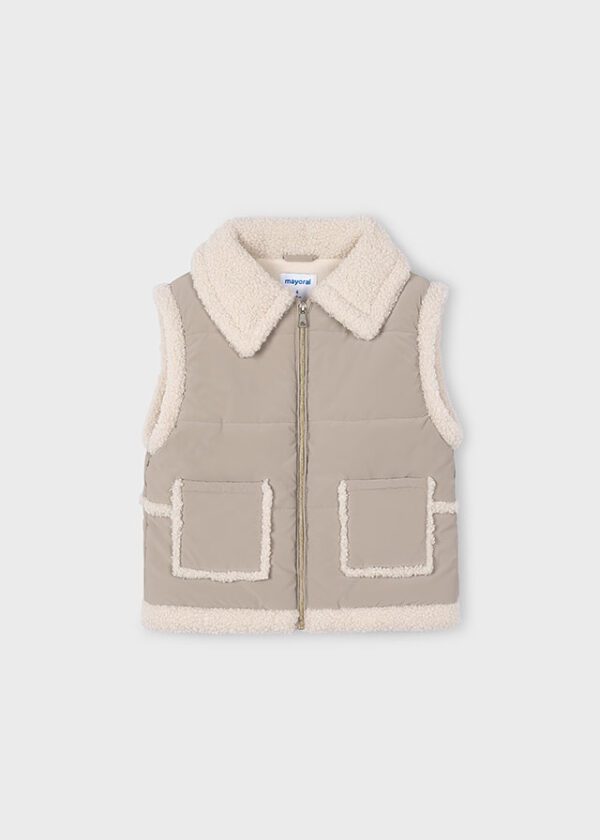 Mayoral Beige Bodywarmer 4313 - Image 2