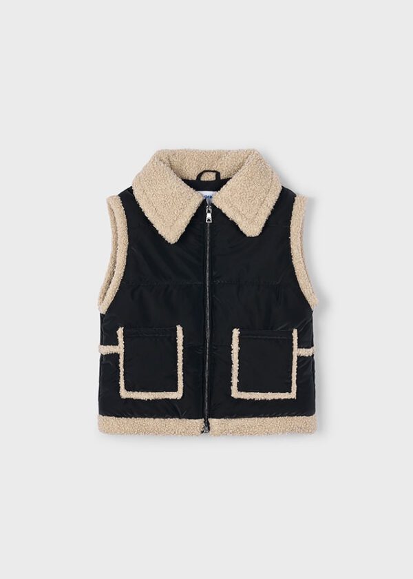 Mayoral Black Bodywarmer 4313 - Image 2