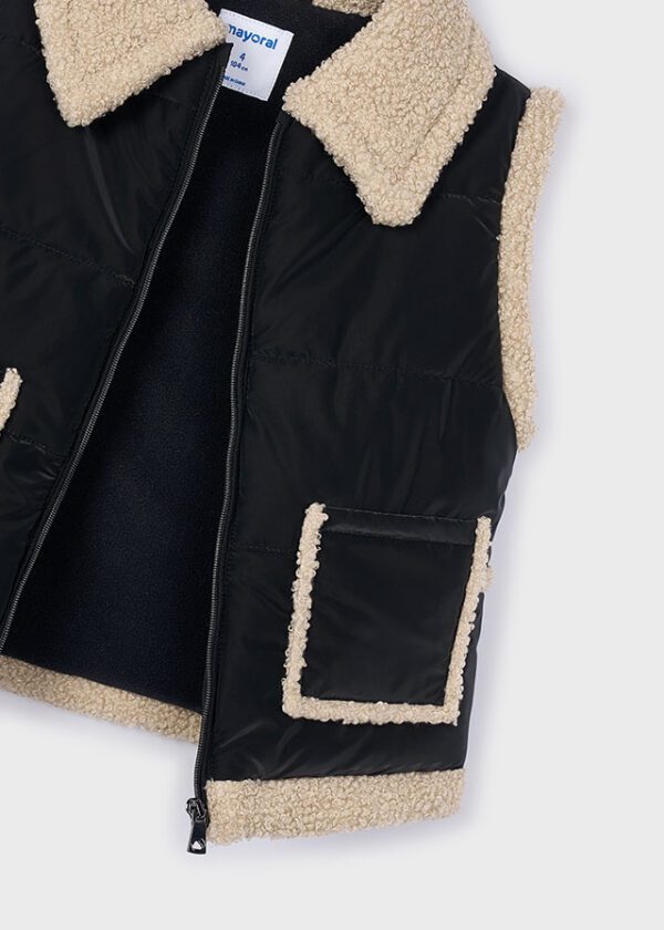 Mayoral Black Bodywarmer 4313 - Image 3