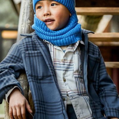 Mayoral Blue Check Jacket 4414