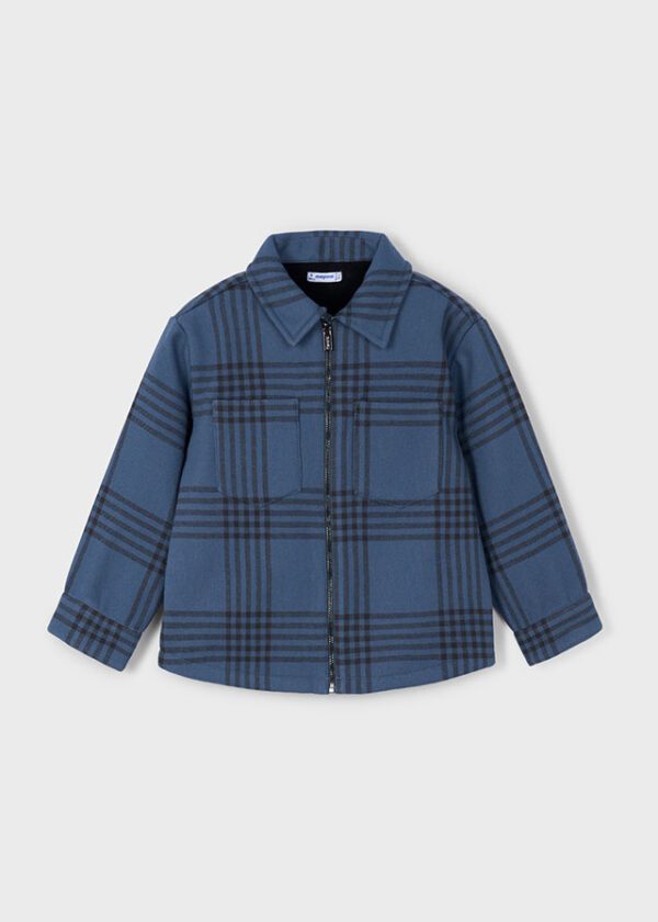 Mayoral Grey Check Jacket 4414 - Image 2