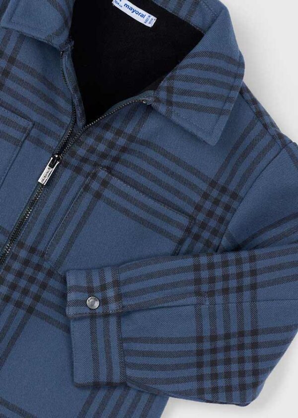 Mayoral Grey Check Jacket 4414 - Image 3