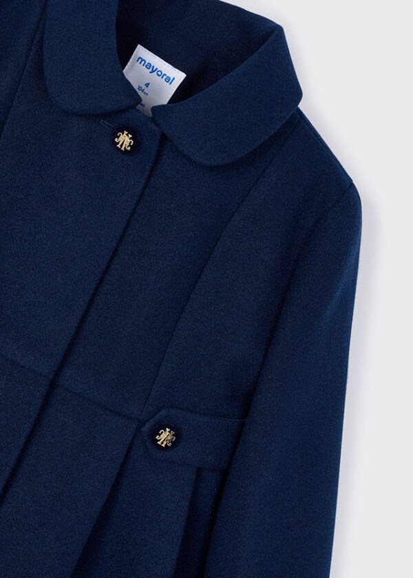 Mayoral Navy Wool Coat 4440 - Image 4