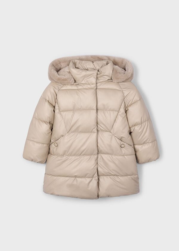 Mayoral Beige Long Coat 4447 - Image 2