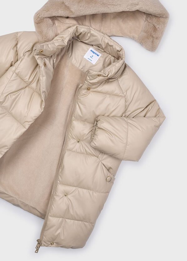 Mayoral Beige Long Coat 4447 - Image 3