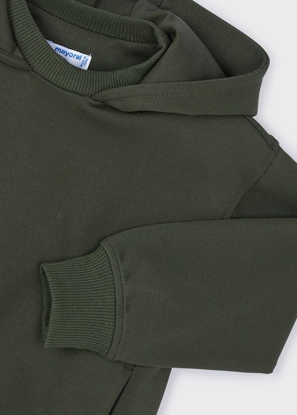 Mayoral Olive Hooded Sweatshirt 4451 - Image 2