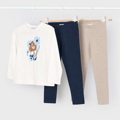 Mayoral Navy 3 Piece Legging Set 4724
