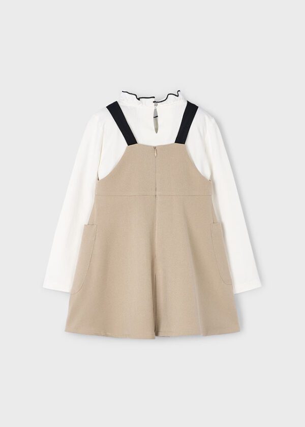 Mayoral Beige Pinafore Set 4914 - Image 4