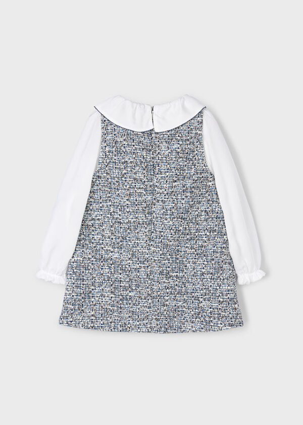 Mayoral Navy Pinafore Dress 4990 - Image 2