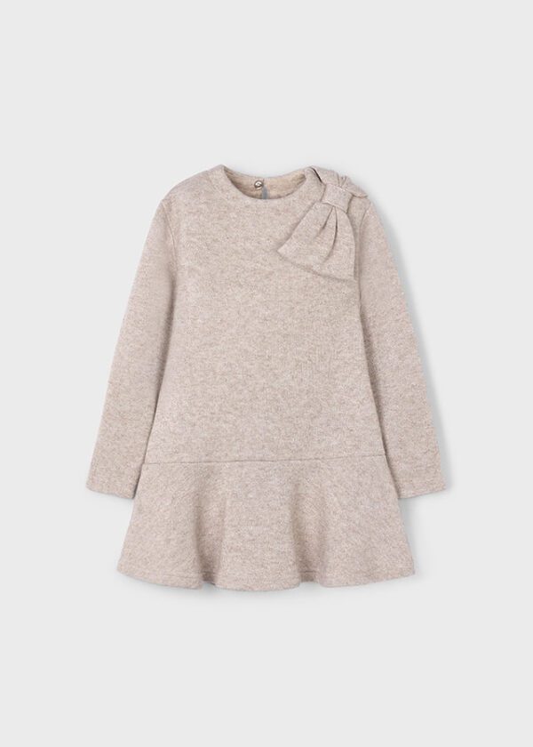 Mayoral Beige Knit Dress 4991 - Image 4