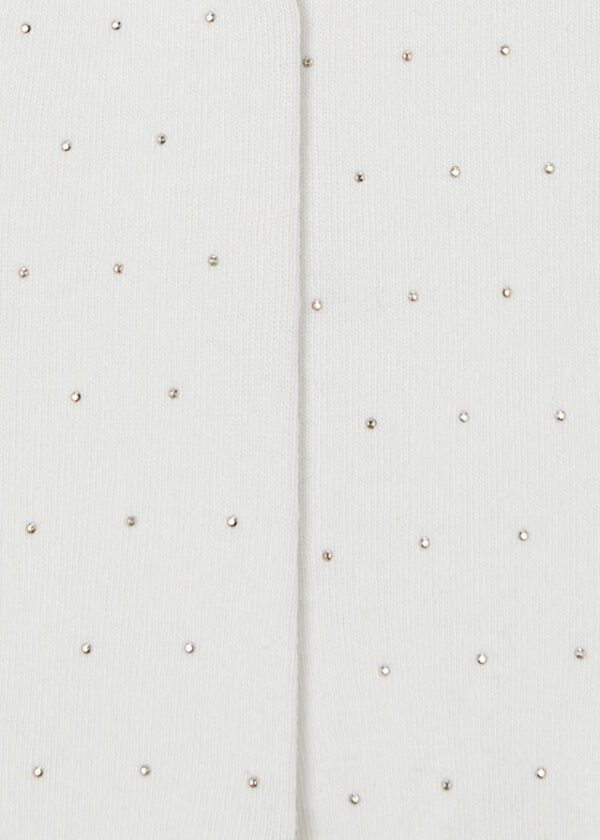 Mayoral Cream Stud Tights 10046 - Image 2
