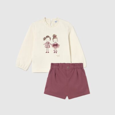 Mayoral Toddler Pink Shorts Set 2261/2075