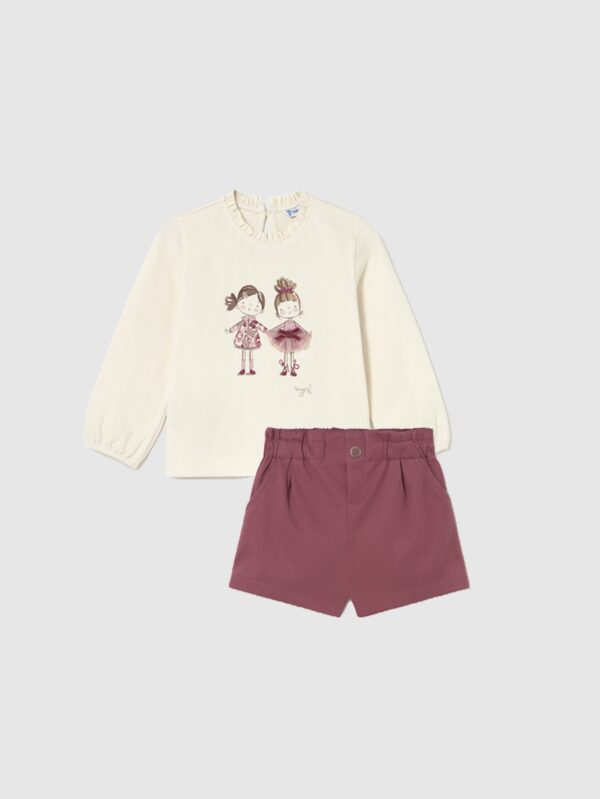 Mayoral Toddler Pink Shorts Set 2261/2075