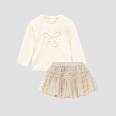 Mayoral Toddler Cream Skirt Set 2901/116