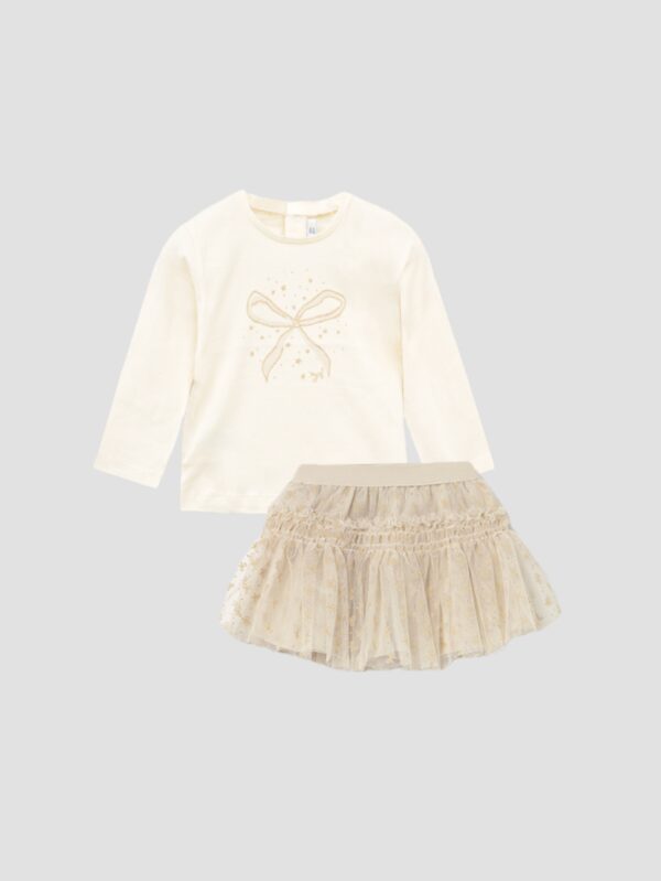 Mayoral Toddler Cream Skirt Set 2901/116