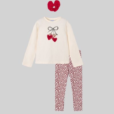 Mayoral Red Legging Set 4716/4008