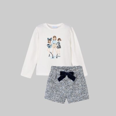 Mayoral Navy Shorts Set 4011/4224