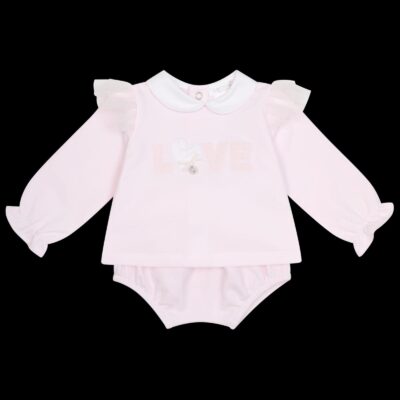 Deolinda Love Pink Bloomers Set 25708