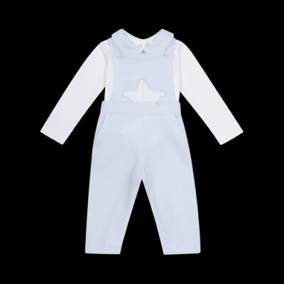 Deolinda Hearts & Stars Blue Dungaree Set 25713