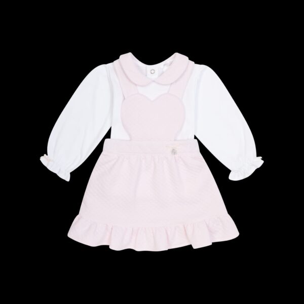 Deolinda Hearts & Stars Pink Pinafore Set 25714