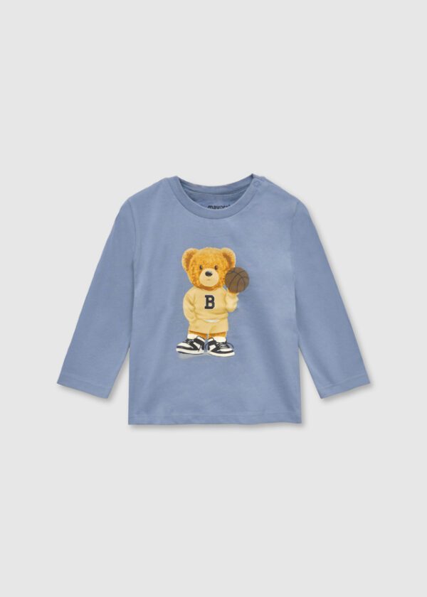Mayoral Toddler Blue Bear T-Shirt 2058 - Image 2