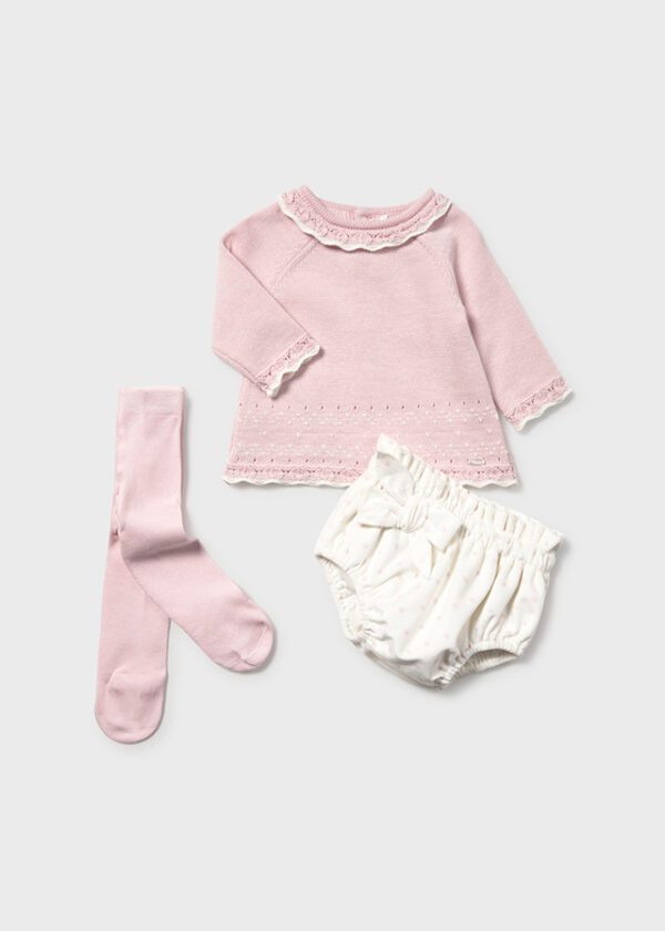 Mayoral Baby Pink Bloomers Set 2256 - Image 2