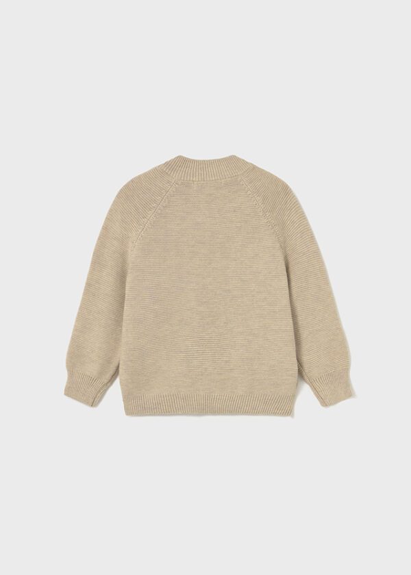 Mayoral Toddler Beige Knit Zipper 2351 - Image 3