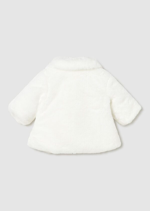 Mayoral Baby Cream Fur Coat 2402 - Image 3