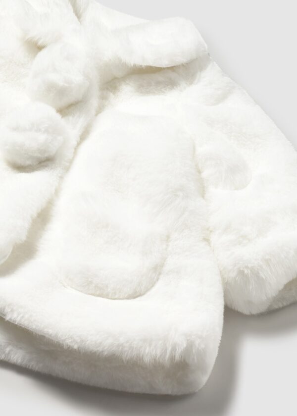 Mayoral Baby Cream Fur Coat 2402 - Image 2