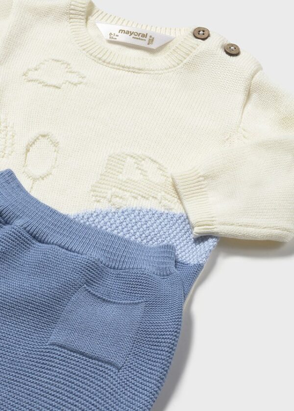 Mayoral Baby Blue 2 Piece Set 2563 - Image 3