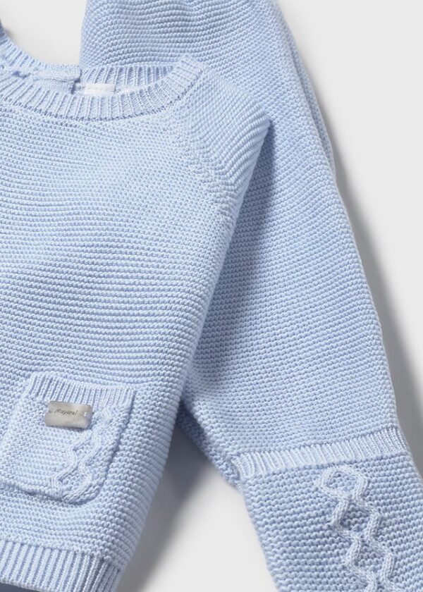 Mayoral Baby Blue Set with Hat 2564 - Image 2