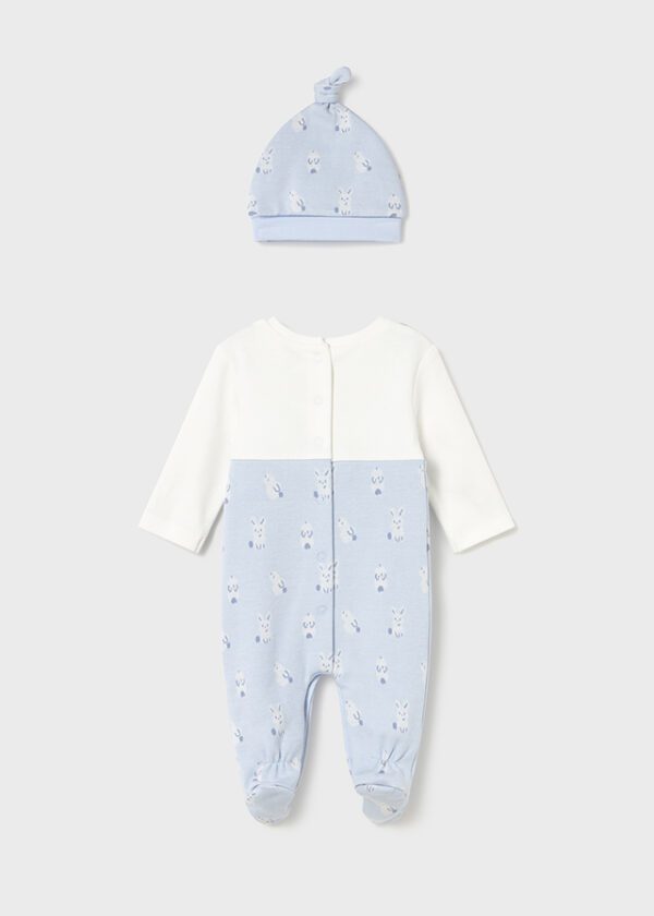 Mayoral Baby Dungaree Set with Hat 2609 - Image 3